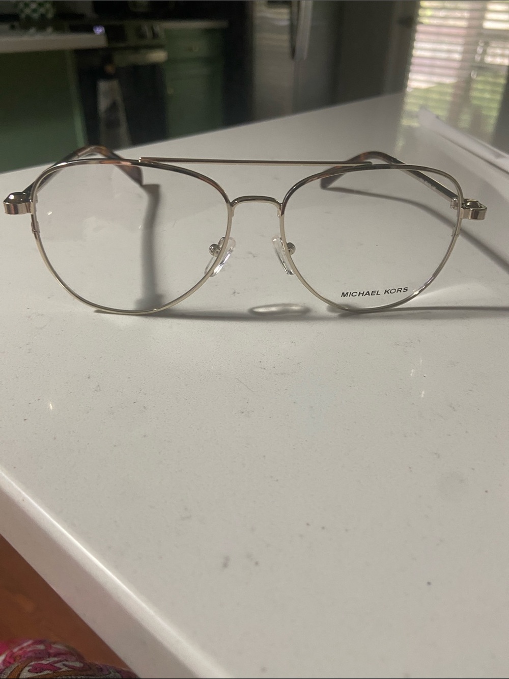 Michael Kors Women's Sunglasses - Gold Metal with Tortoiseshell Tips new without